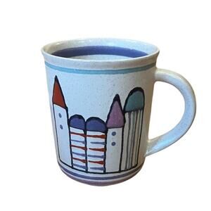 KMK Coffee Mug Cup Kanne Vintage 1960s Castello Keramik Manufaktur Kupfermühle